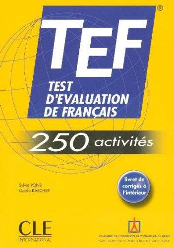 Tef Test D Evaluation De Francais Tef Activites By Sylvie Pons