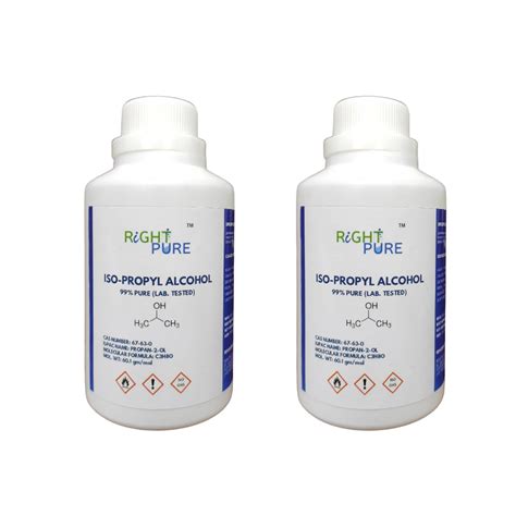 RIGHTPURE Iso Propyl Alcohol IPA 99 9 Pure 250 Ml Pack Of 2 CAS