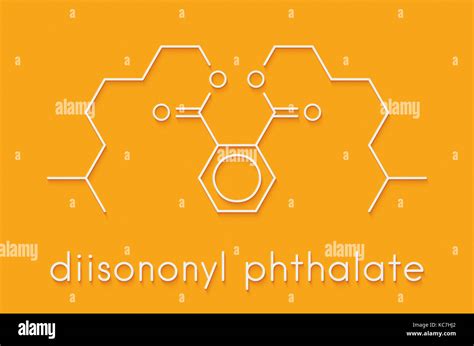 Diisononil Ftalato DINP molécula de plastificante Fórmula