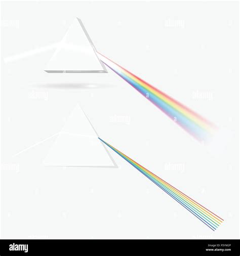 Imagen De Prisma De Espectro El Elemento óptico Transparente De Prisma