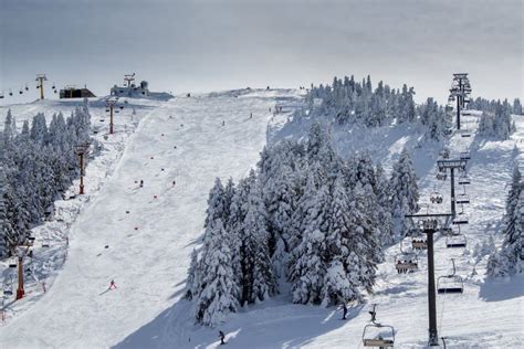 Uludag Mountain View. Uludag Mountain is Ski Resort of Turkey Stock ...