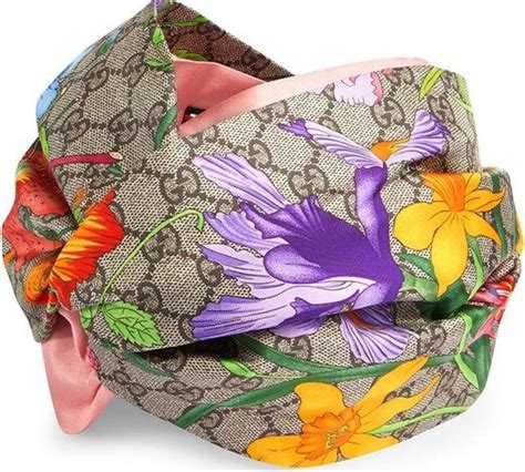 Gucci GG Flora Print Headband ShopStyle Hair Accessories