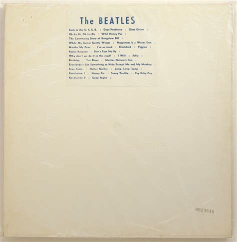 The Beatles White Album Tracks