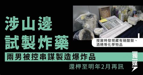 涉山邊試製炸藥 兩男被控串謀製造爆炸品 還柙至明年2月再訊 獨媒報導 獨立媒體