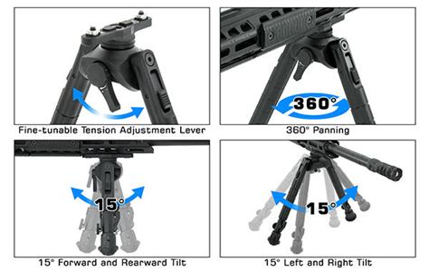 Dwójnóg Bipod Do Broni Picatinny Ris Leapers Utg Recon 360 Tl 7 9 Tl Bp01 A