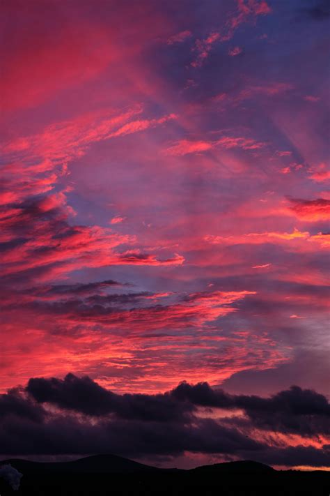 Sunset Sky Wallpaper Free Stock Photo Of Sunset Sky With Storm Clouds 