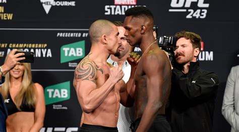 Robert Whittaker Israel Adesanya Headline UFC 243 Fight Card Sports