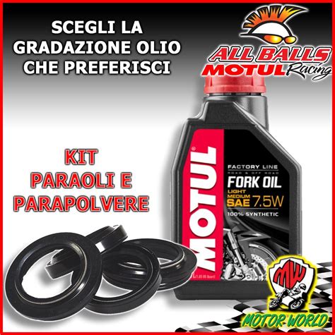 KIT REVISIONE FORCELLA PARAOLI PARAPOLVERE OLIO MOTUL Yamaha DT 250