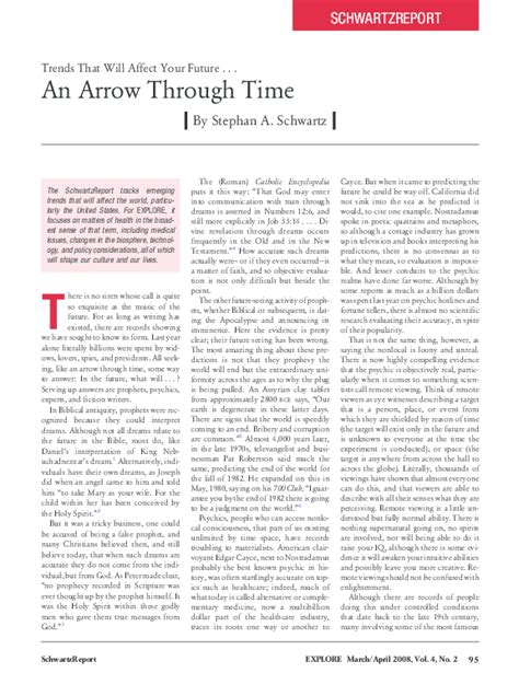 (PDF) An Arrow Through Time | Stephan A Schwartz - Academia.edu