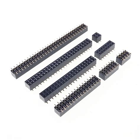 Cabeçote pcb fêmea de 2 0mm cabeçote 2x2 4 pinos 6 8 10 12 14 16 18 20