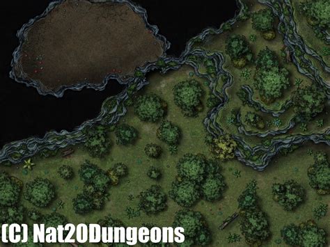 Forest Cave Battle Map Dnd Battle Map Dandd Battlemap Dungeons And