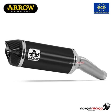 Arrow Exhaust Indy Race Slip On Dark Aluminum Approved For Ktm