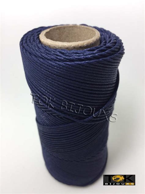 Cordão Encerado Algodão 2mm AZUL MARINHO Elo7