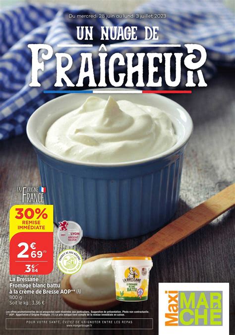 Promo La Bressane Fromage Blanc Battu La Cr Me De Bresse Aop Chez