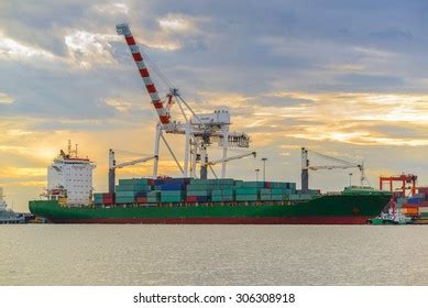 Cargo Container Ship Sunset Stock Photo 306308918 | Shutterstock