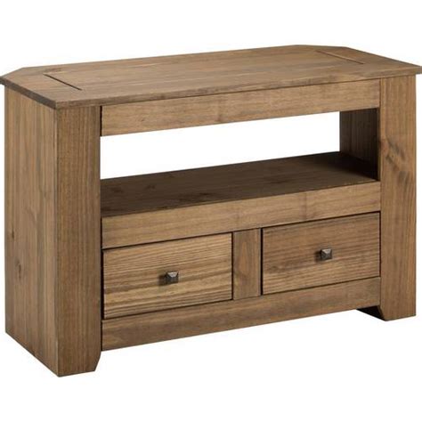 Buy Argos Home Amersham 2 Drawer Solid Wood TV Unit - Dark Pine | TV ...