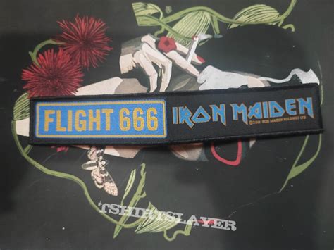 Iron Maiden Flight 666 Woven Stripe TShirtSlayer TShirt And