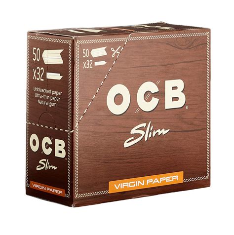 Ocb Virgin King Size Slim Unbleached Box Books Smkuk Wholesale