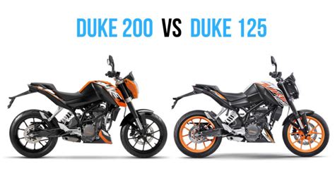 Ktm Duke Vs Ktm Duke Comparison