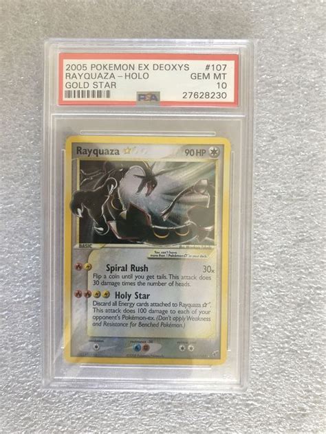 Pokemon Pokémon Sammelkarte Rayquaza Gold Star Us Psa Catawiki