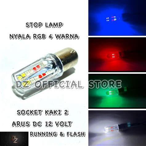 Jual Lampu Stop Rem Model Lancip Nyala Warna Mode Running Flash