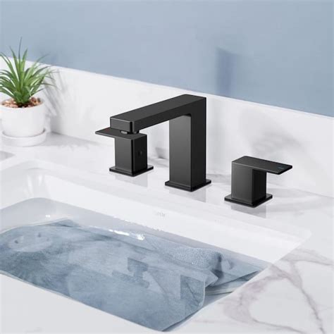 Androme 8 In Widespread Double Handle Bathroom Faucet With Pop Up Drain 3 Hole Vanity Sink