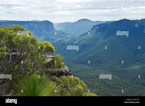 Pulpit Rock Lookout In Blue Mountains In Australia Stock Photo Alamy