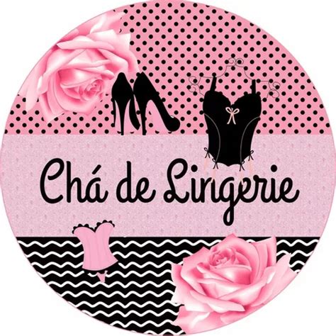 Painel Redondo Em Lona Festa Tema Ch De Lingerie Cm Parcelamento Sem Juros