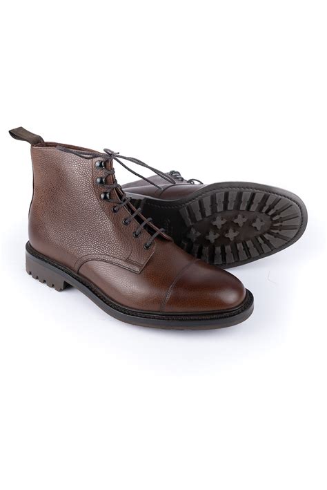 Loake Sedbergh Dark Brown Grain Pinkomo