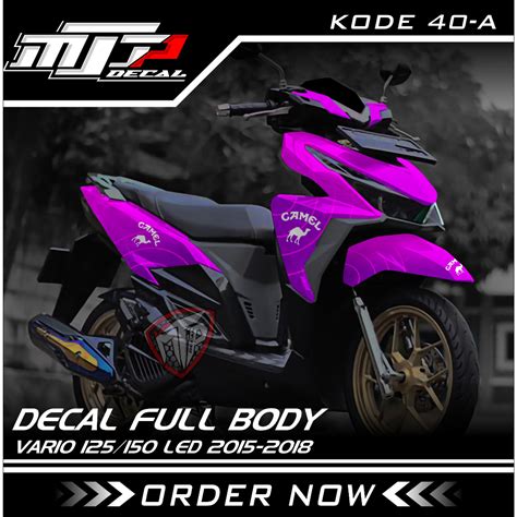 Jual Terbaru Decal Sticker Vario Led Full Body Dekal Stiker