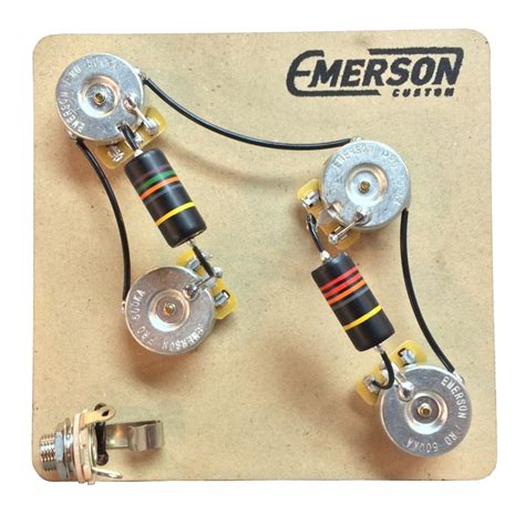 Emerson Custom 4 Knob Prs 3 Way Prewired Kit 500k Gear4music