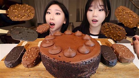 Asmr Hersheys Chocolate Cake Oreo Ice Cream H Agen Dazs Ice Cream