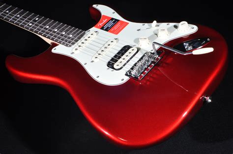 Fender American Pro Stratocaster Hss Rosewood Fretboard Candy Apple Red Guitar Whardshell