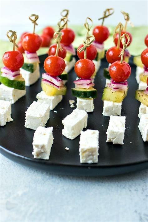 Simple Greek Salad Skewers Oh Sweet Basil