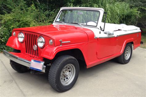 Jeepster Commando 1968 Red Convertible Jeepster Commando Rafael Osona Auctions Nantucket Ma