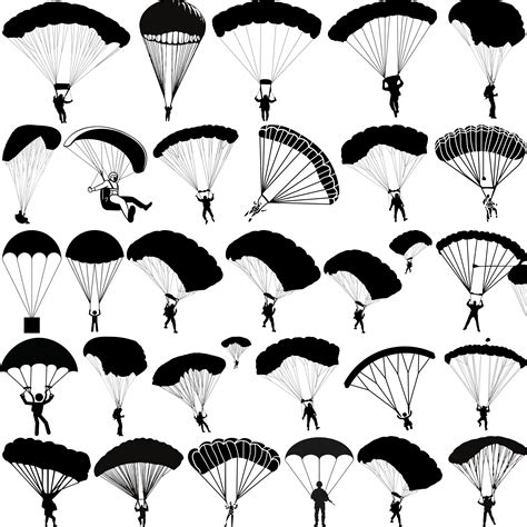 Parachute Svg Bundle Parachuting Svg Jumping Svg Parachute Vector Parachute Clipart