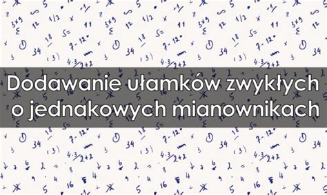 Matematyka dla klasy 6 Teoria definicje przykłady dla dzieci