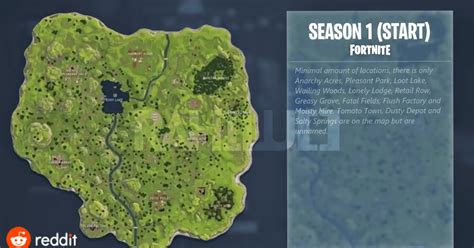 Evolution Of The Entire Fortnite Map Season 1 To Season 5 Update 007