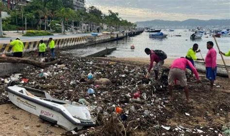 Recolectan En Acapulco Casi 300 Toneladas De Basura Tras El Paso De