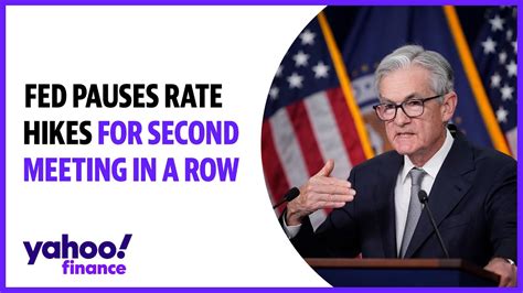 Fed Pauses Rate Hikes For Second Meeting In A Row But Still Sees Inflation As Elevated Youtube