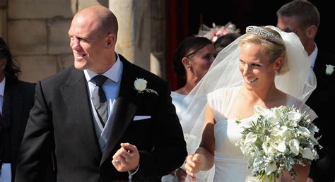 Zara Tindall's 'something blue' toenails at her wedding to Mike