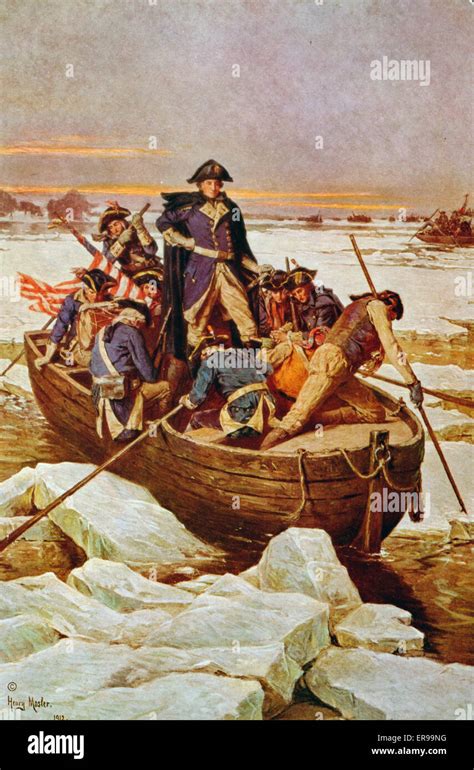 George Washington crossing the Delaware River. George Washington ...