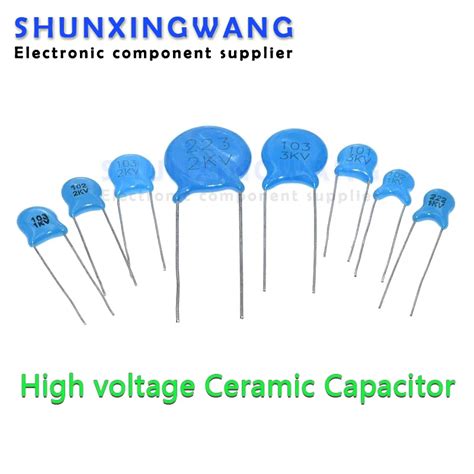 20pcs High Voltage Ceramic Capacitor 3kv 2kv 1kv 5pf 10pf 20pf 22pf 27pf 30pf 47pf 100pf 220pf