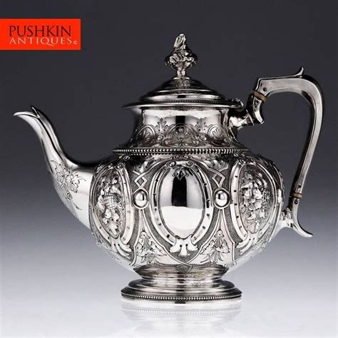 Antique Victorian Silver Teapot W G Sissons C