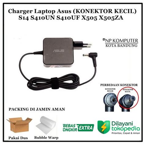 Jual Adaptor Charger Asus Vivobook S14 S410un S410uf X505 X505za A442 19v 3 Kota Bandung Np