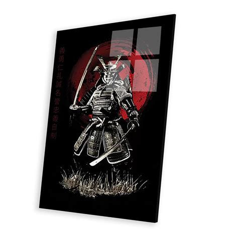 Bushido Samurai Bushido Virtues Kanji Print Cornel Vlad 16h X 24