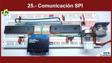 25 Comunicación Serial SPI half duplex Curso Microcontroladores PIC