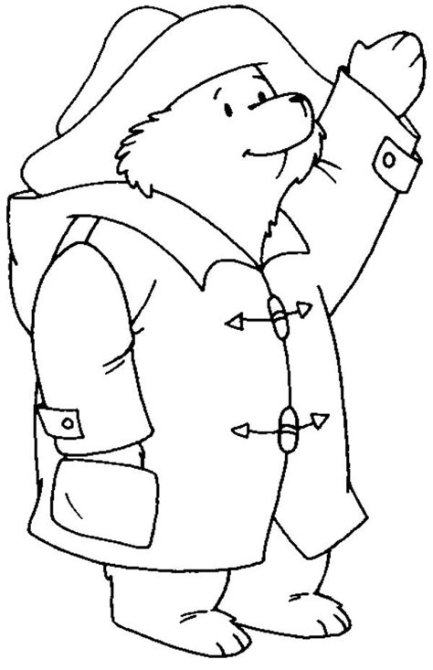 Paddington Bear Greeting Someone Coloring Page : Color Luna | Bear ...