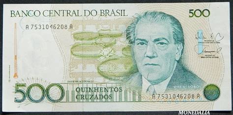 ND BRASIL BILLETE 500 CRUZADOS VILLA LOBOS Monedalia Es