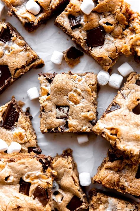 Peanut Butter S Mores Bars Recipe Crumble Cookie Recipe Chocolate Chip Bars Peanut Butter